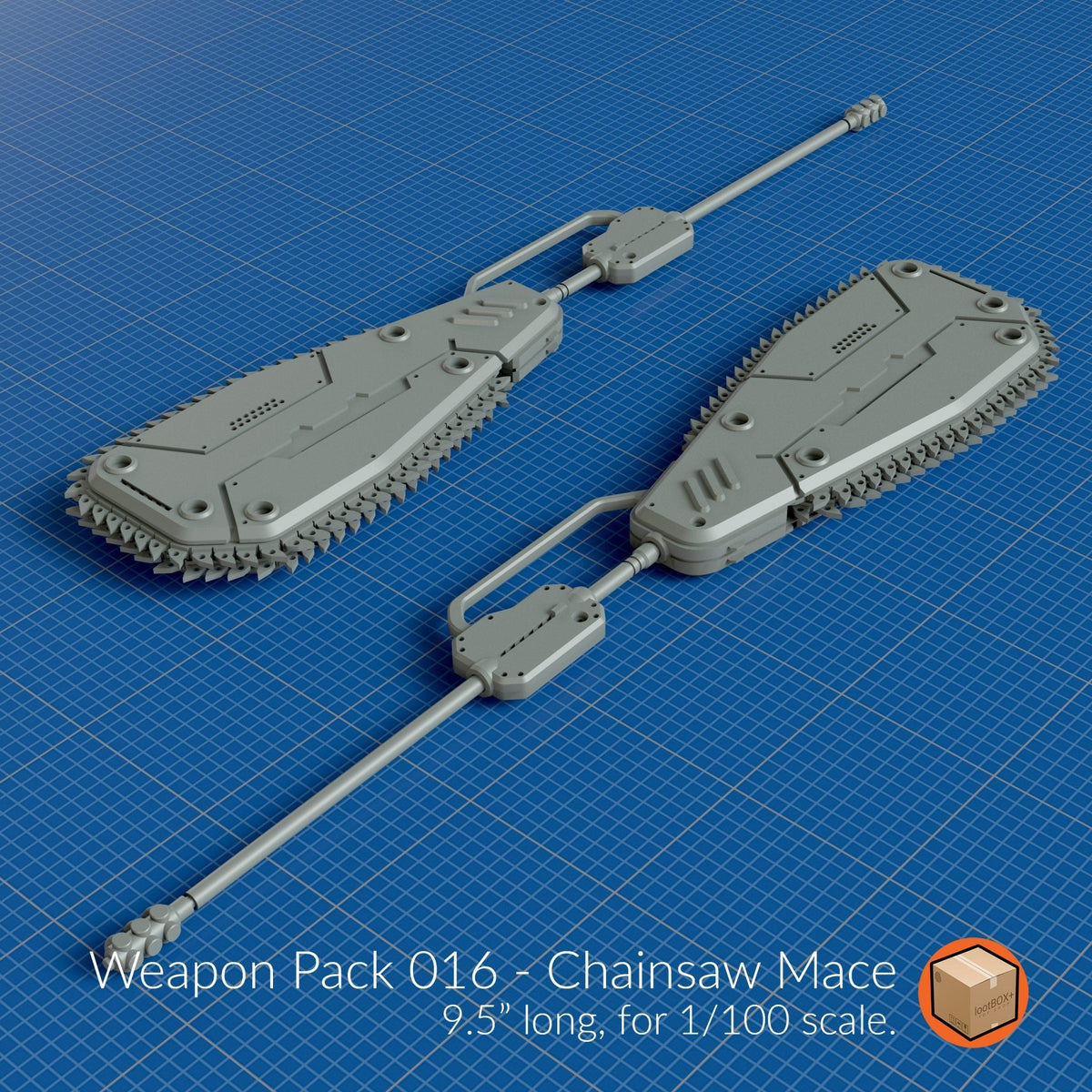 WP016 - Chainsaw Mace - Trisagion Models