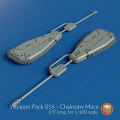 WP016 - Chainsaw Mace - Trisagion Models