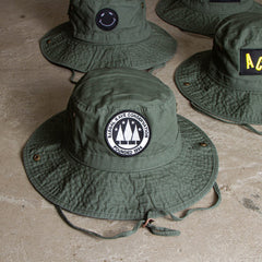Illegal Rave - Draw String Bucket Hat - Khaki