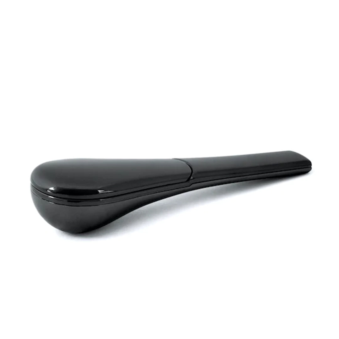 Journey Pipe 2 in Smoke and Mirrors variant, sleek side view on white background, portable metal hand pipe